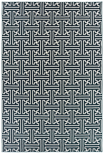 B1333B300390ST 9 ft. 10 in. x 12 ft. 10 in. Bowen Rectangular Area Rug - Navy
