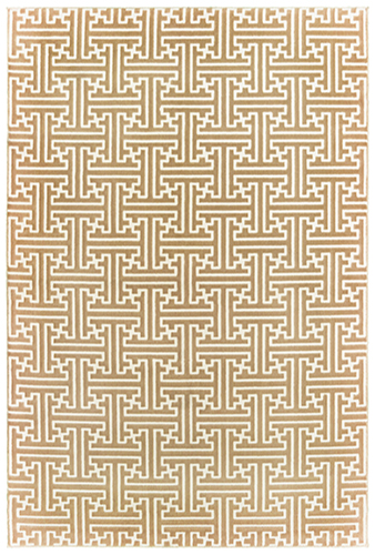 B1333Y068230ST 2 ft. 3 in. x 7 ft. 6 in. Bowen Rectangular Area Rug - Gold