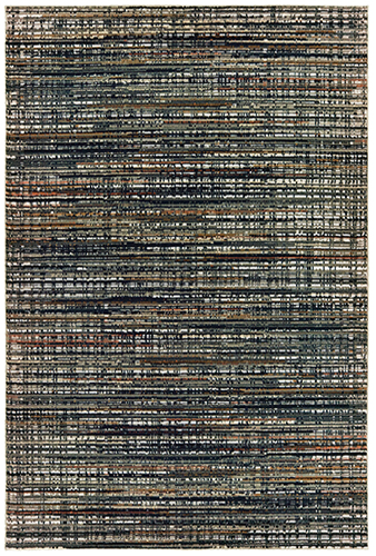B1332H300390ST 9 ft. 10 in. x 12 ft. 10 in. Bowen Rectangular Area Rug - Black