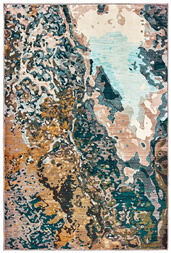 S9490B300390ST 9 ft. 10 in. x 12 ft. 10 in. Sedona Rectangular Area Rug - Blue
