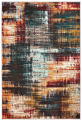 S9584A300390ST 9 ft. 10 in. x 12 ft. 10 in. Sedona Rectangular Area Rug - Blue