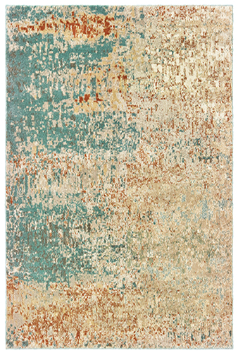 C9654B240305ST 7 ft. 10 in. x 10 ft. Carson Rectangular Area Rug - Blue