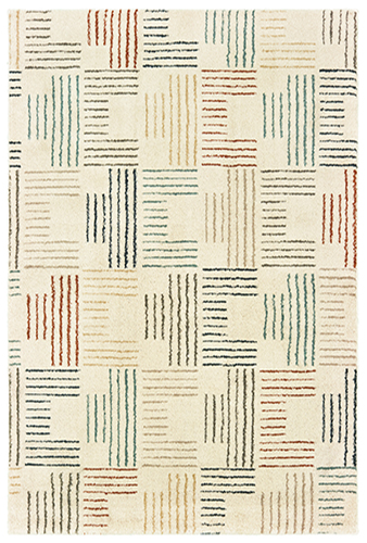 C9663A117165ST 3 ft. 10 in. x 5 ft. 5 in. Carson Rectangular Area Rug - Ivory