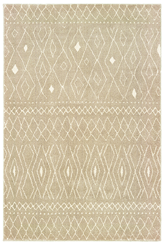 C9665B061091ST 2 x 3 ft. Carson Rectangular Area Rug - Sand