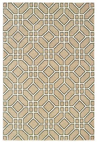 C9669D300390ST 9 ft. 10 in. x 12 ft. 10 in. Carson Rectangular Area Rug - Sand