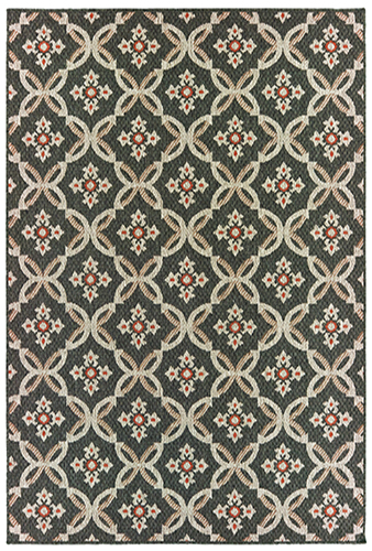 L1904K300390ST 9 ft. 10 in. x 12 ft. 10 in. Latitude Rectangular Area Rug - Grey