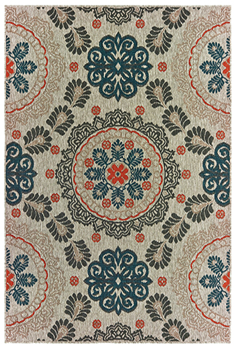 L1903W300390ST 9 ft. 10 in. x 12 ft. 10 in. Latitude Rectangular Area Rug - Grey
