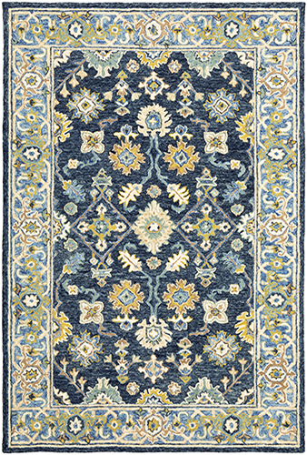A28405244305ST 8 x 10 ft. Alfresco 28405 Indoor Rectangle Area Rug, Navy