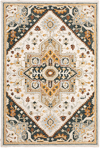 A28407244305ST 8 x 10 ft. Alfresco 28407 Indoor Rectangle Area Rug, Ivory