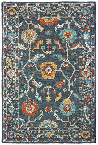 Z75501152244ST 5 x 8 ft. Zahra 75501 Rectangle Area Rug, Blue