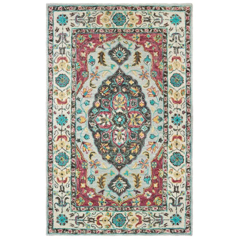 2 ft. 6 in. x 8 ft. Zahra 75504 Rectangle Area Rug, Grey