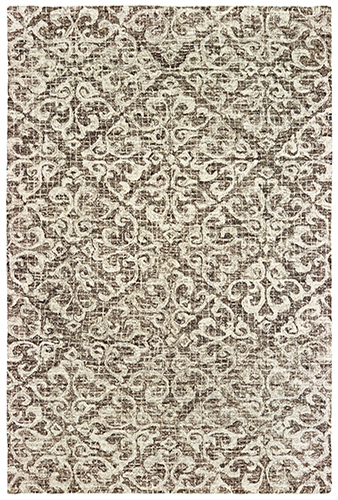 T55607244305ST 8 x 10 ft. Tallavera Handcrafted Rectangle Rug, Brown