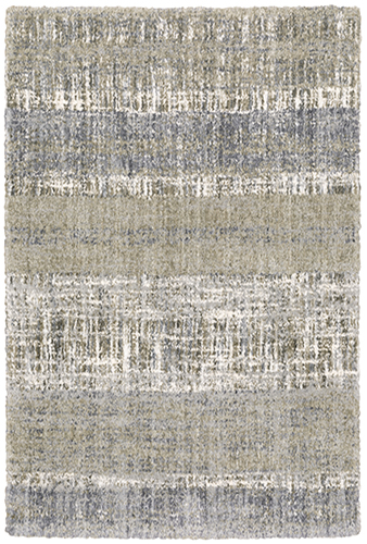 A530J9200290ST 6 ft. 7 in. x 9 ft. 6 in. Aspen Machine Woven Rectangle Rug, Grey