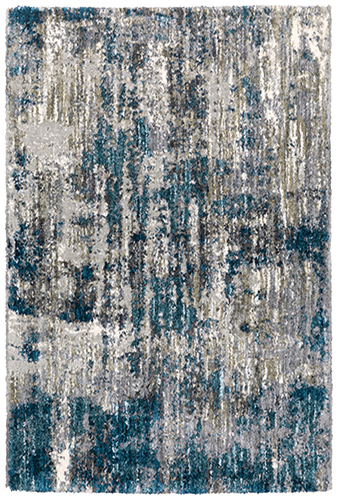 A2061L160230ST 5 ft. 3 in. x 7 ft. 6 in. Aspen Machine Woven Rectangle Rug, Grey