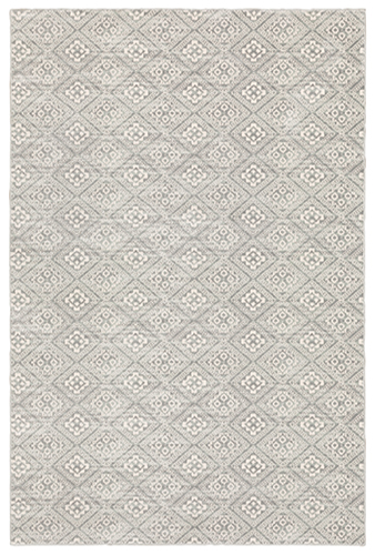 C9894F300390ST 9 ft.10 in. x 12 ft.10 in. Capistrano Machine Woven Rectangle Rug, Grey