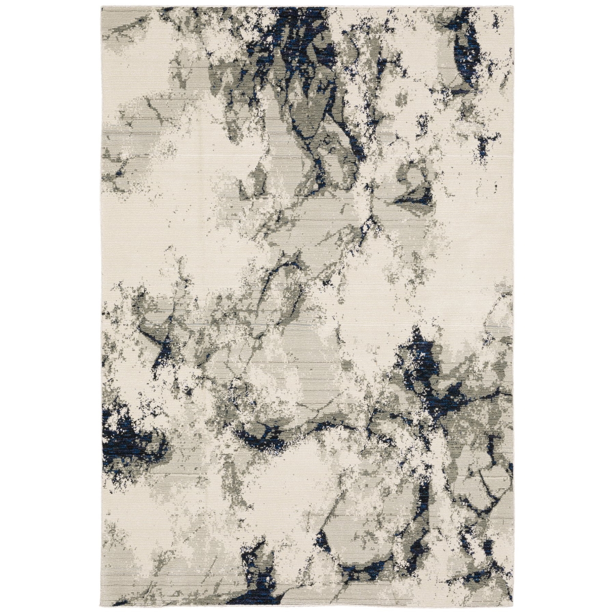 E0978A160230ST Evolution 0978A Machine Made Weave Oriental Rectangle Rug, Ivory - 5 ft. 3 in. x 7 ft. 3 in.
