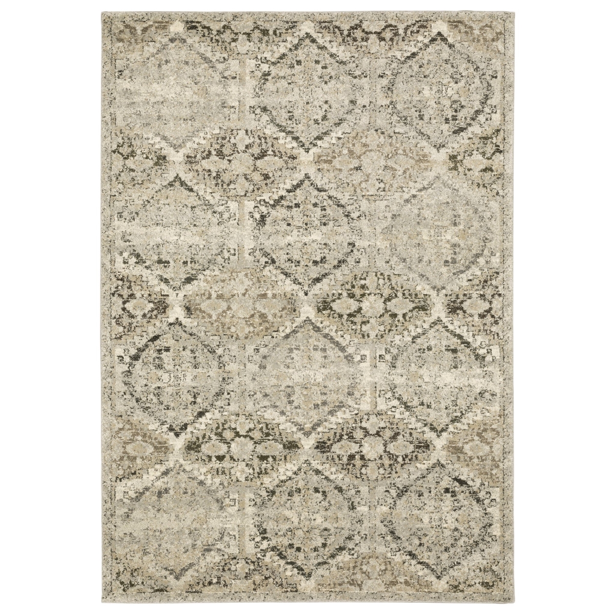 F270H6068230ST Florence 270H6 Power-Loomed Rectangle Rug, Ivory - 2 ft. 3 in. x 7 ft. 6 in.