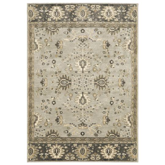 F4928C300390ST Florence 4928C Power-Loomed Rectangle Rug, Blue - 9 ft. 10 in. x 12 ft. 10 in.