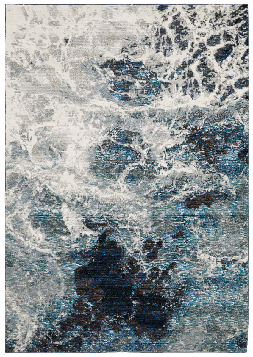 E0962A305400ST Evolution 0962A Machine Made Weave Oriental Rectangle Rug, Blue - 10 ft. x 13 ft. 2 in.