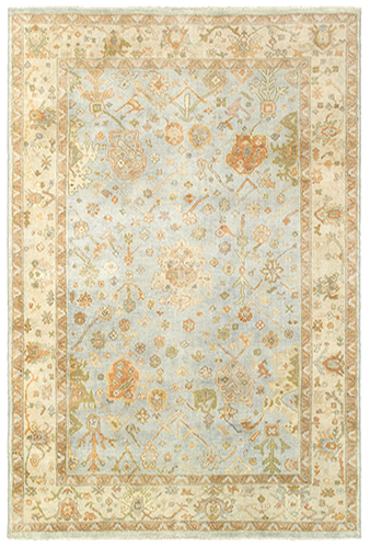 P10304305427ST Palace 10304 Hand-knotted Rectangle Rug, Blue - 10 ft. x 14 ft.