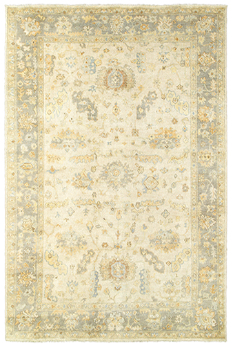 P10307275366ST Palace 10307 Hand-knotted Rectangle Rug, Beige - 9 ft. x 12 ft.
