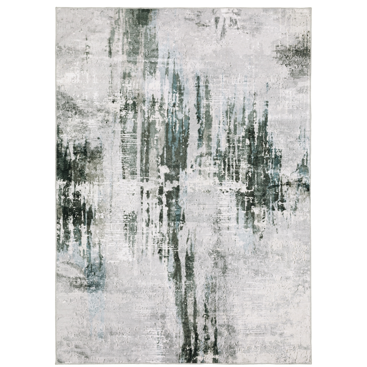 MMAL03228305ST Malibu Mal03 Rectangle Rug, Grey - 7 ft. 6 in. x 10 ft.