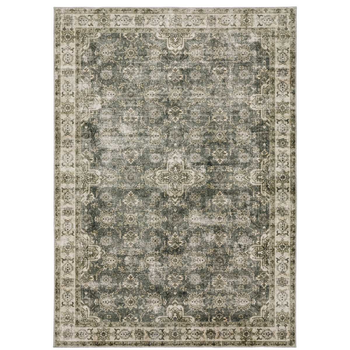 MMAL04228305ST Malibu Mal04 Rectangle Traditional Rug, Blue - 7 ft. 6 in. x 10 ft.