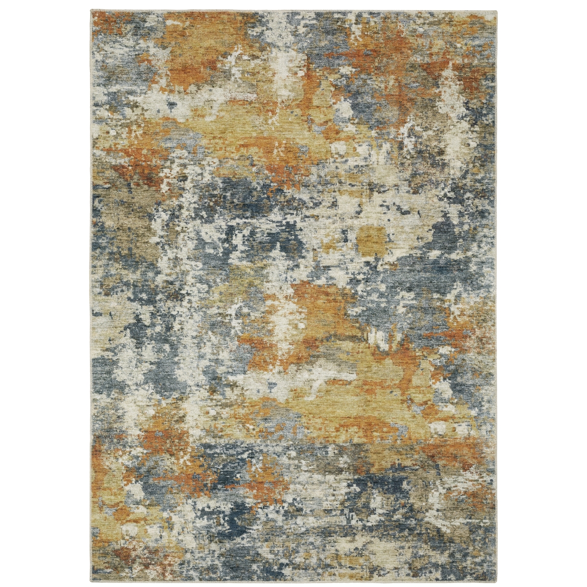 MMAL05107168ST Malibu Mal05 Rectangle Rug, Blue - 3 ft. 6 in. x 5 ft. 6 in.