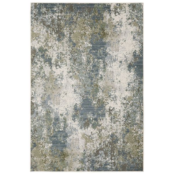 C5090E200296ST 6 ft. 7 in. x 9 ft. 6 in. Caravan 5090E Rectangular Area Rug, Blue