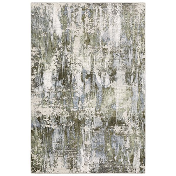 C2060F200296ST 6 ft. 7 in.x 9 ft. 6 in. Caravan 2060F Rectangular Area Rug, Green