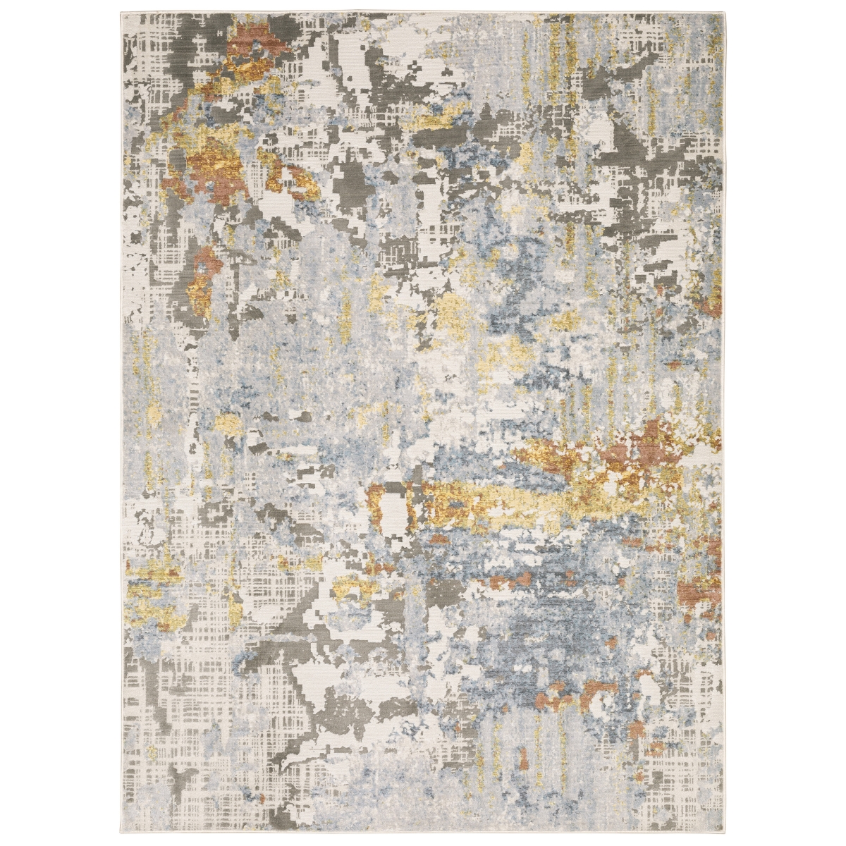 Caravan Rectangle Rug - Beige - 5'3in. x 7'6in. - Soft Polyester Yarn