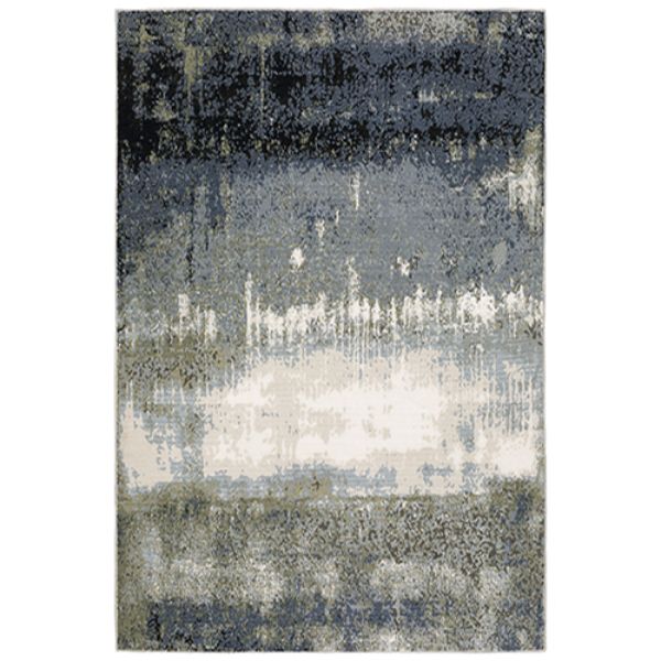 C5571H240340ST 7 ft. 10 in. x 10 ft. 10 in. Caravan Rectangle Area Rug, Blue