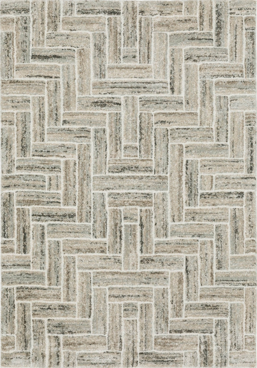 C093L2160230ST 5 ft. 3 in. x 7 ft. 6 in. Cambria Rectangle Rug, Ivory