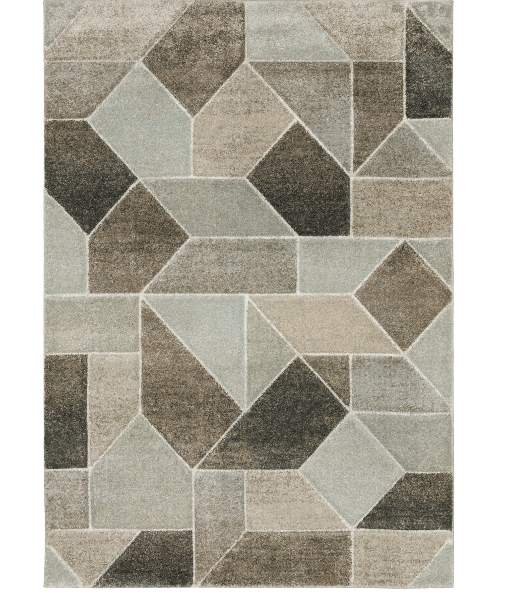 C004L2200290ST 6 ft. 7 in. x 9 ft. 6 in. Cambria Multi Rectangle Rug, Multi
