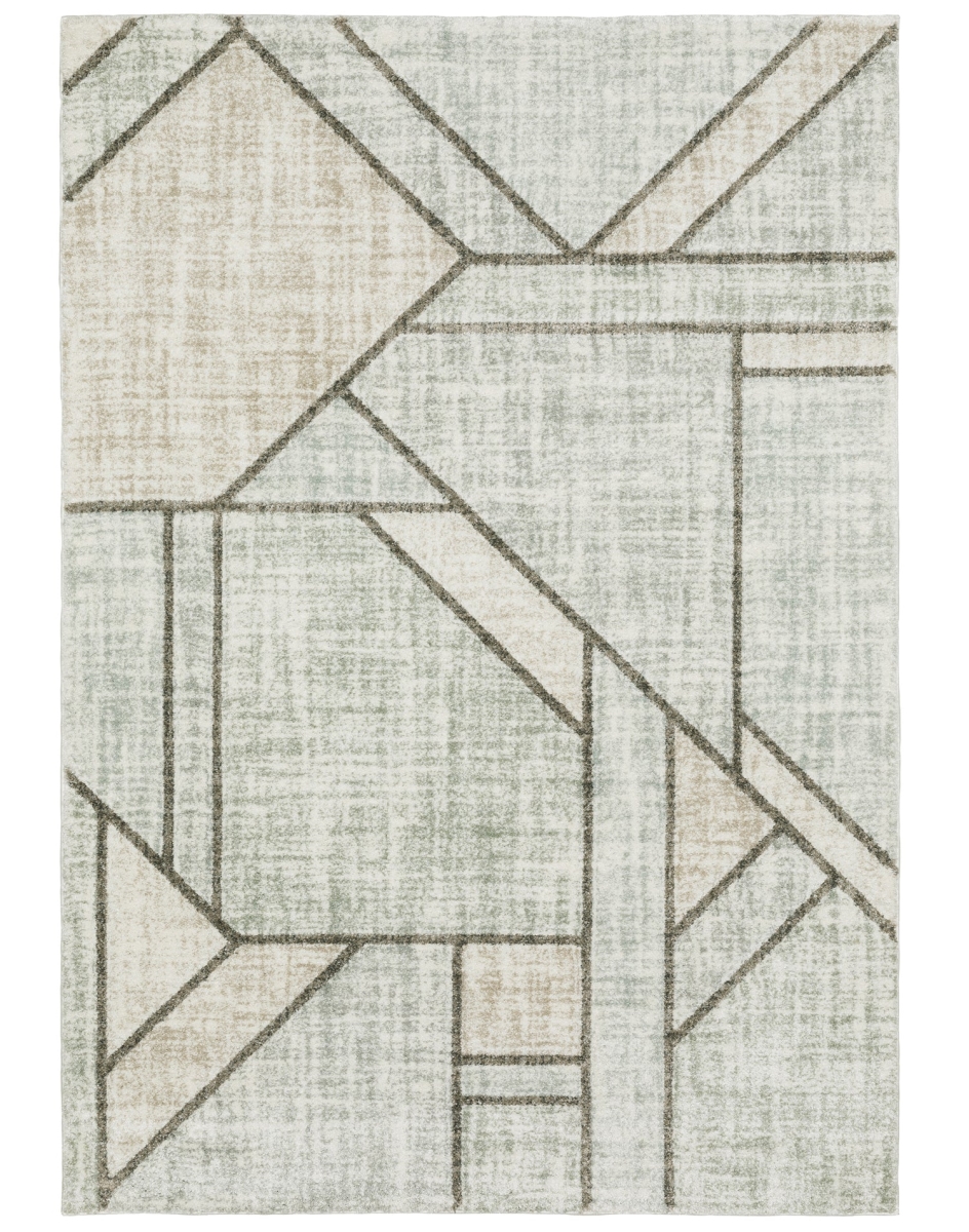 C5569B100152ST 3 ft. 3 in. x 5 ft. Cambria Rectangle Rug, Grey