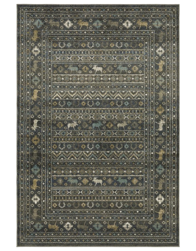 V095E8200280ST 6 ft 7 in. x 9 ft. 2 in. Venice 095E8 Rectangle Area Rug, Blue