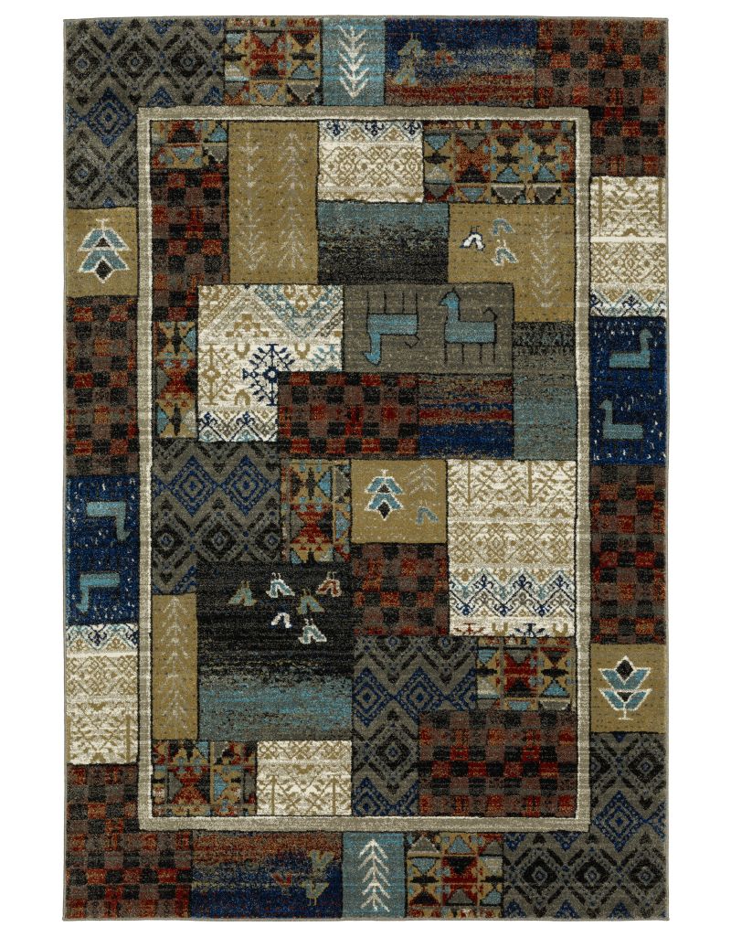 V4258X300390ST 9 ft. 10 in. x 12 ft. 10 in. Venice 4258X Rectangle Area Rug, Multi Color