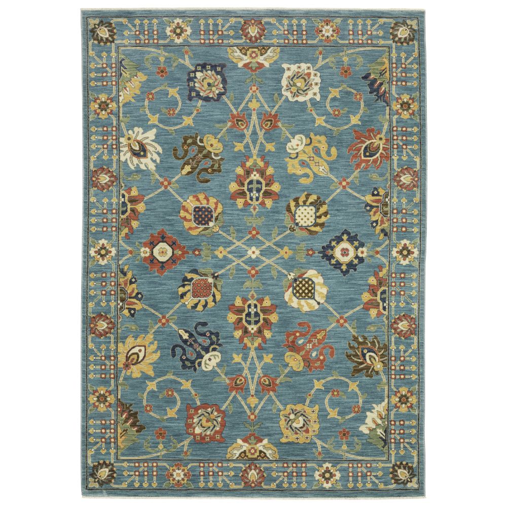FFR01E200296ST 6 ft. 7 in. x 9 ft. 6 in. Francesca Rectangle Area Rug - Blue