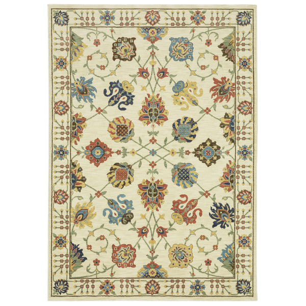 FFR01G060092ST 2 x 3 ft. Francesca FR01G Rectangle Area Rug, Ivory