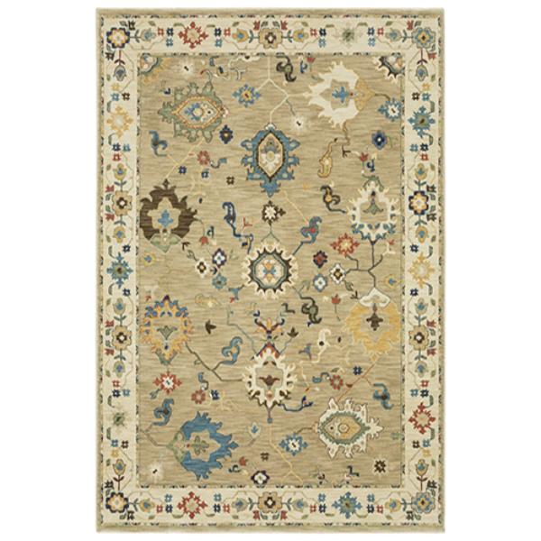 FFR04E240340ST 7 ft. 10 in. x 10 ft. 10 in. Francesca FR04E Rectangle Area Rug, Beige