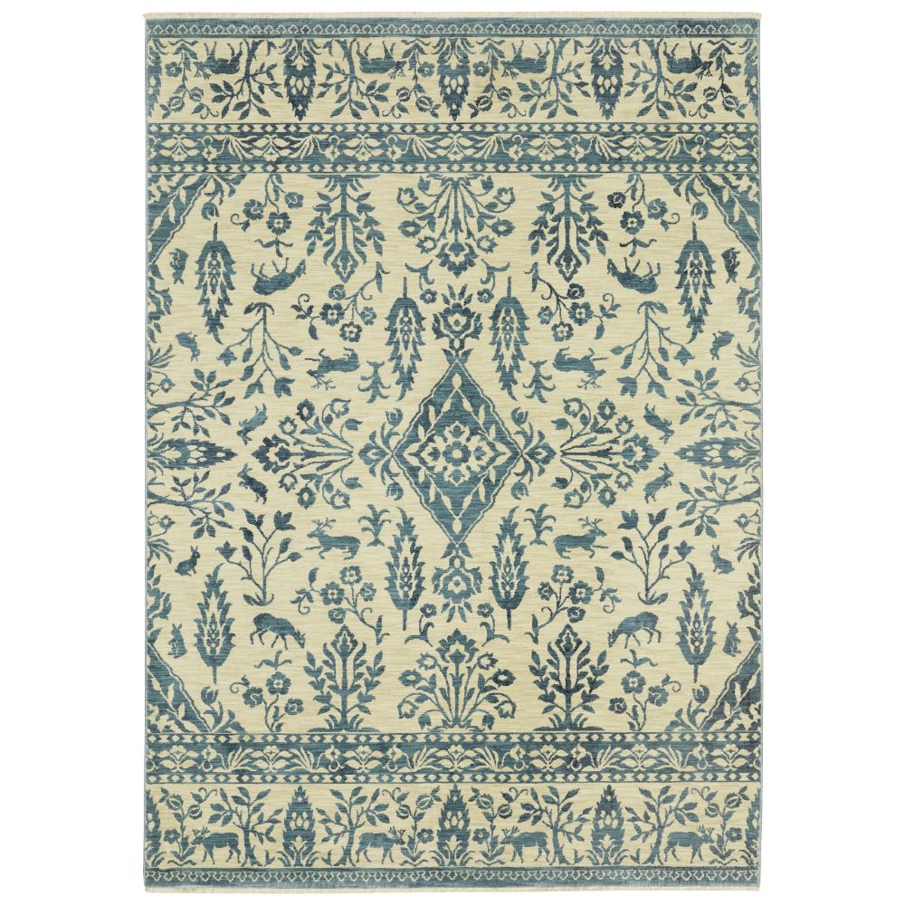 FFR08H300394ST 9 ft. 10 in. x 12 ft. 10 in. Francesca Rectangle Area Rug - Blue
