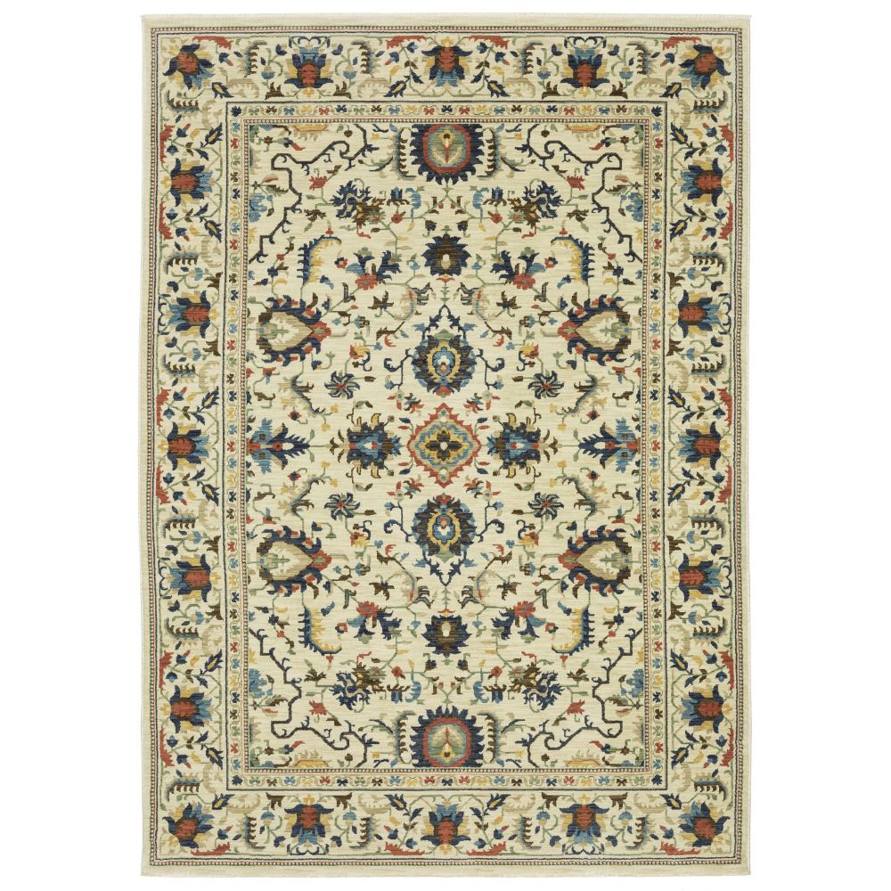 FFR10A240340ST 7 ft. 10 in. x 10 ft. 10 in. Francesca Rectangle Area Rug - Ivory