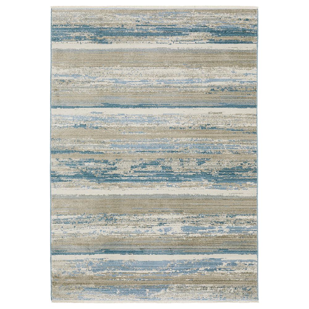B042L2069230ST 2 ft. 3 in. x 7 ft. 6 in. Bauer 042L2 Rectangle Area Rug, Blue