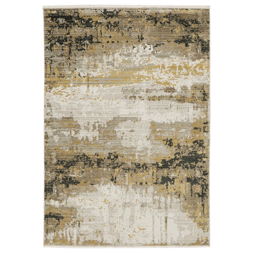 B2061X068230ST 2 ft. 3 in. x 7 ft. 6 in. Bauer 2061X Rectangle Area Rug, Gold