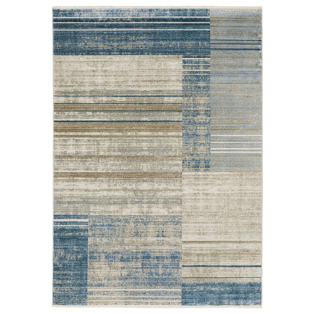 B090B2300390ST 9 ft. 10 in. x 12 ft. 10 in. Bauer 090B2 Rectangle Area Rug, Blue