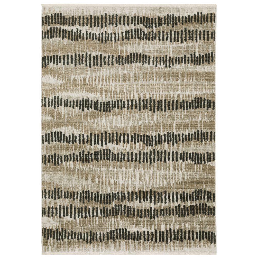 B8120D300390ST 9 ft. 10 in. x 12 ft. 10 in. Bauer 8120D Rectangle Area Rug, Beige