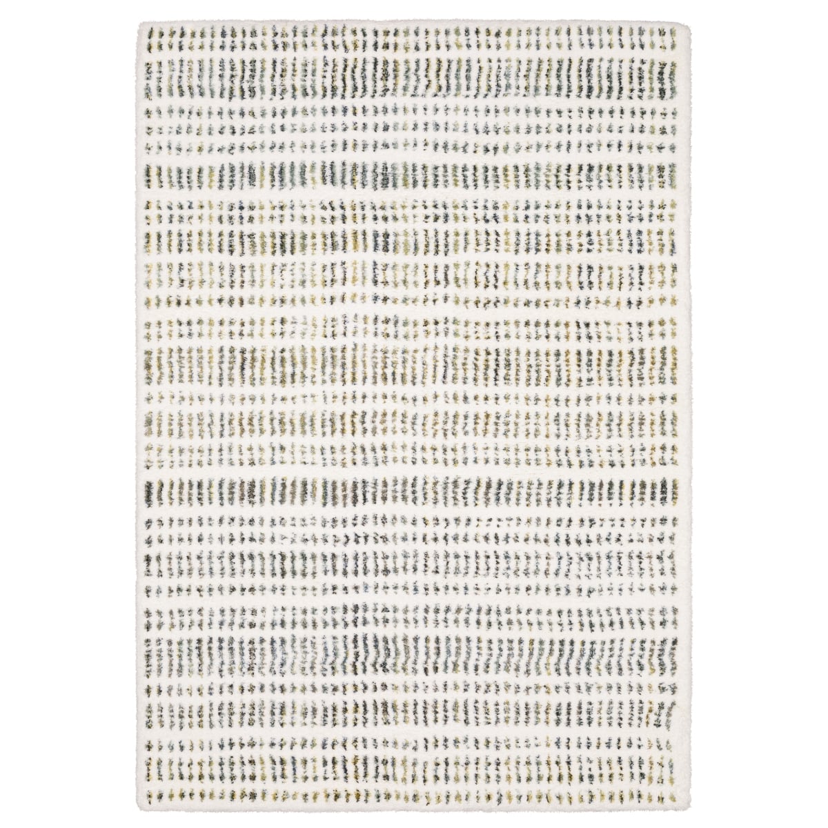 Galileo Casual Area Rug - Ivory - 7'10in. x 10'10in. - Soft Microfiber