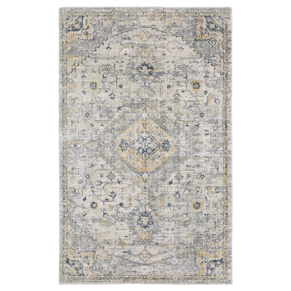 WWIN03275366ST 9 x 12 ft. Windham WIN03 Traditional & Casual Hand Loomed Rectangle Area Rug, Ivory