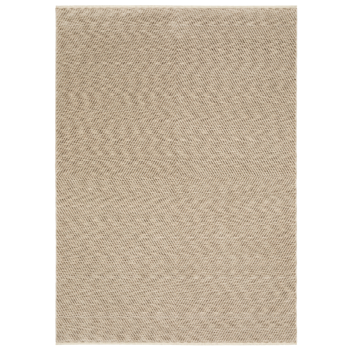 EECH10300394ST 9 ft. 10 in. x 12 ft. 10 in. Echo ECH10 Casual Power Loomed Rectangle Area Rug, Beige