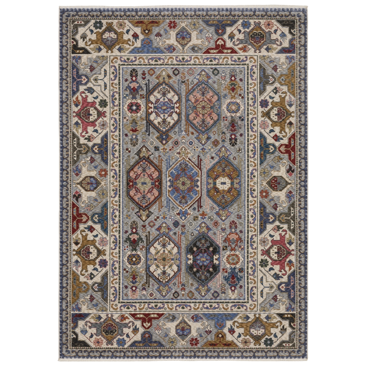 HHA04E300394ST 9 ft. 10 in. x 12 ft. 10 in. Hastings HA04E Casual Power Loomed Rectangle Area Rug, Blue